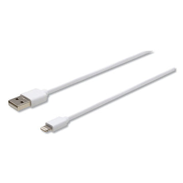 Innovera® Usb Lightning Cable, 10 Ft, White freeshipping - TVN Wholesale